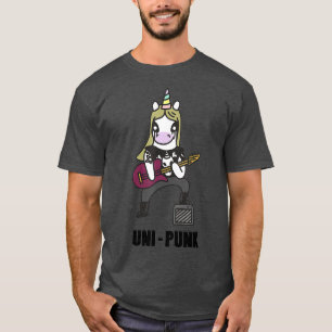 Unicorn punk sten uni punk födelsedagspresent rol t shirt