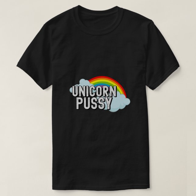Unicorn Pussy Vuxen Apparel Wife Girlkompis Valent T Shirt (Design framsida)