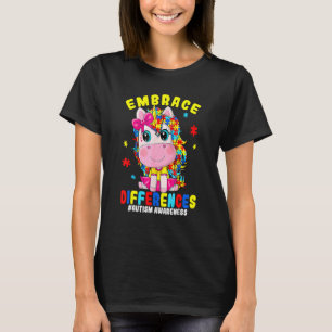 Unicorn Puzzle Biet Autism Awareness Autistic Tea T Shirt