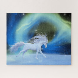 Unicorn Puzzle i norra ljus Pussel