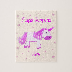 Unicorn Puzzle - Magic händer här Pussel