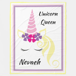 Unicorn Queen Fleecefilt