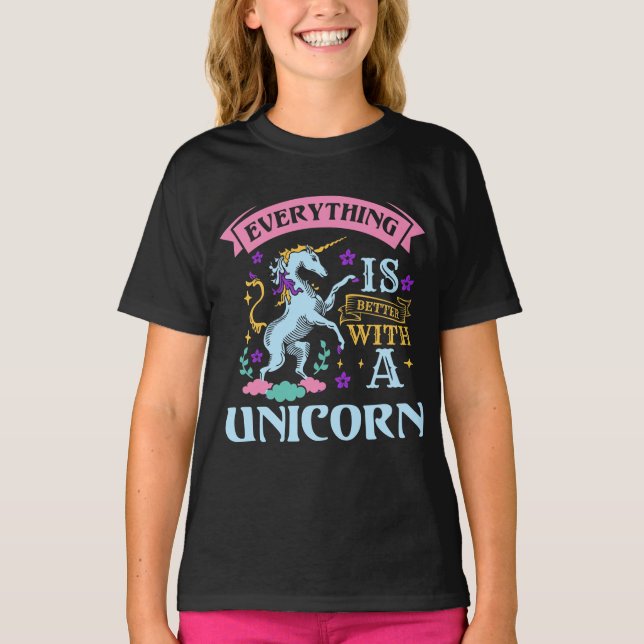 Unicorn Quotes Shirt Gift T (Framsida)