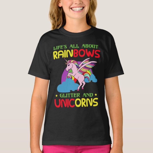 Unicorn Quotes Shirt Gift T (Framsida)