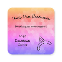 Unicorn Rainbow Affärskort