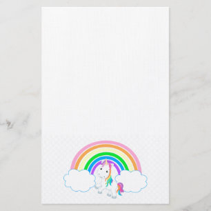 Unicorn Rainbow Brevpapper