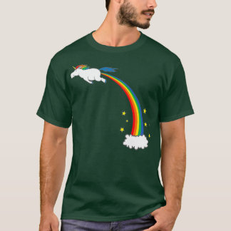 Unicorn Rainbow Fart T Shirt