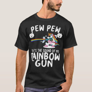 Unicorn Rainbow Gun dansfairy T Shirt