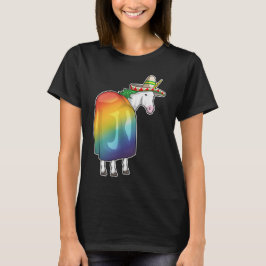 Unicorn Rainbow Mexican hat T Shirt