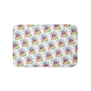 Unicorn Rainbow Poop Emoji Badrumsmatta