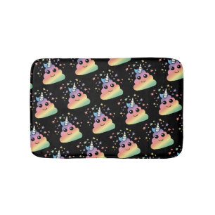 Unicorn Rainbow Poop Emoji Badrumsmatta
