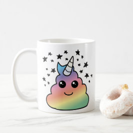 Unicorn Rainbow Poop Emoji Kawaii Kaffemugg
