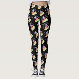 Unicorn Rainbow Poop Emoji Leggings