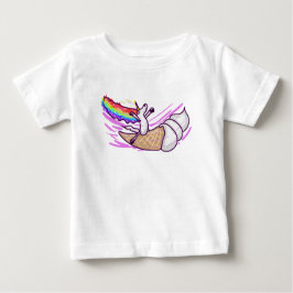 Unicorn Rainbow Riding Ice Cream Cone T Shirt