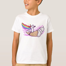 Unicorn Rainbow Riding Ice Cream Cone T Shirt