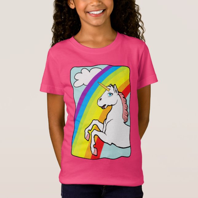 Unicorn Rainbow T-shirt (Framsida)