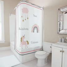 Unicorn Rainbows Rosa Boho Mönster