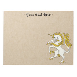 Unicorn Rampant Anteckningsblock
