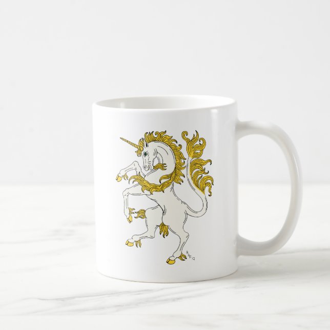 Unicorn Rampant Kaffemugg (Höger)
