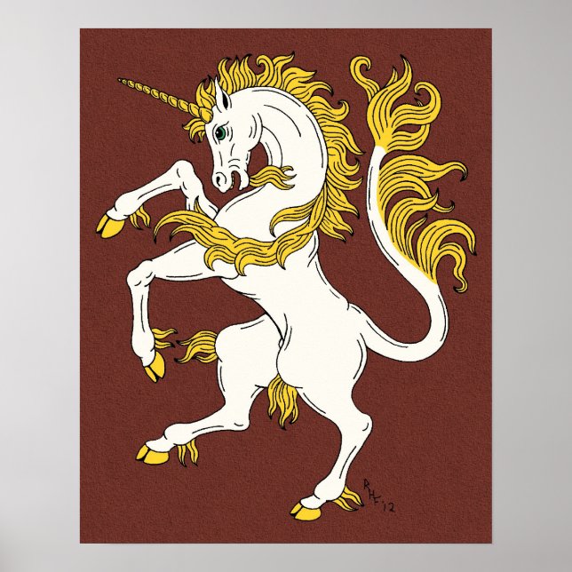 Unicorn Rampant Poster (Framsidan)
