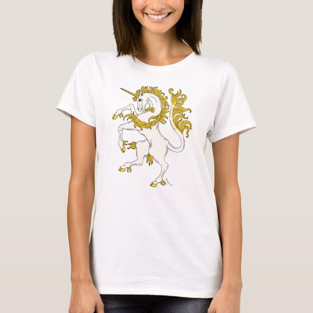 Unicorn Rampant T Shirt (Framsida)