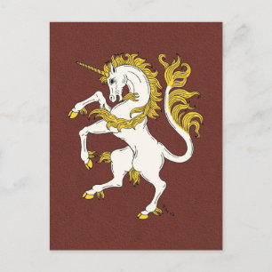 Unicorn Rampant Vykort