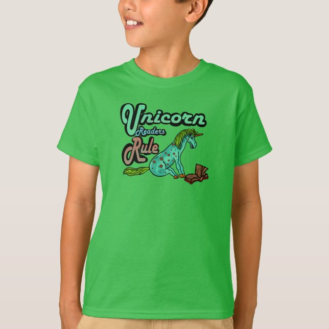 Unicorn Reader-regel T Shirt (Framsida)