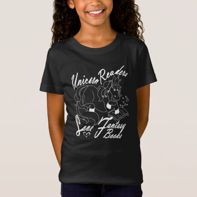Unicorn Readers Kärlek.. White Logotyp Tee (Framsida)