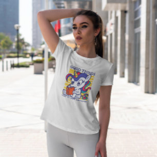 Unicorn Reading T Shirt