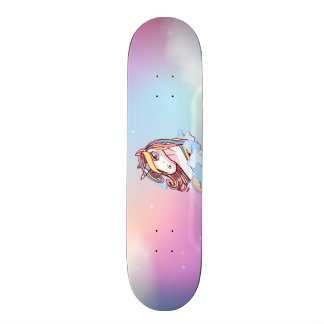 Unicorn & regnbågar mini skateboard bräda 18,5 cm