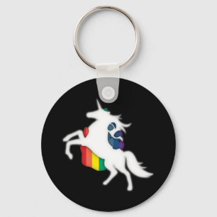 Unicorn & regnbåge nyckelring