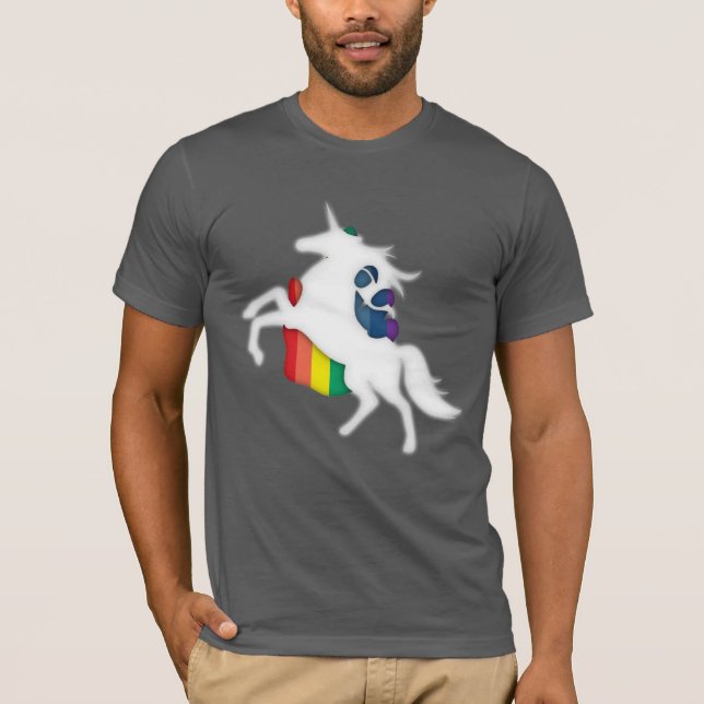 Unicorn & regnbåge t-shirt (Framsida)