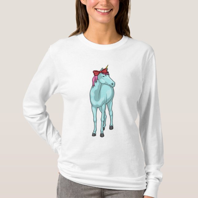 Unicorn Ribbon T Shirt (Framsida)