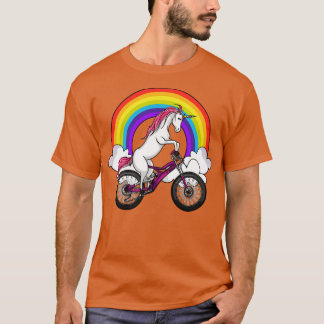 Unicorn Riding A Bicycle T Shirt