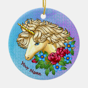 Unicorn Ro Julgransprydnad Keramik