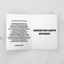 UNICORN-roligt för födelsedagskort