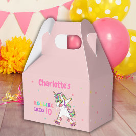 Unicorn Roller Skating Rolling into Birthday Presentaskar