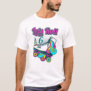 Unicorn Rolling Skate gör att 6e kan köra bil T Shirt