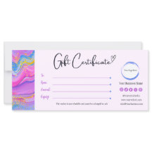 Unicorn Rosa Blue Gult Gift-certifikat