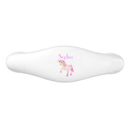 Unicorn Rosa Girly Cute Knopp