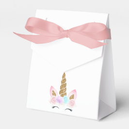 Unicorn Rosa & Guld Birthday Presentaskar