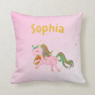 Unicorn Rosa Guld Spots Girly Cute Kudde