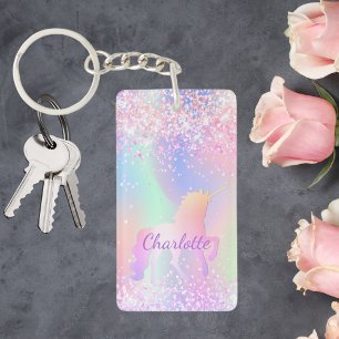 Unicorn rosa lila namn holografisk