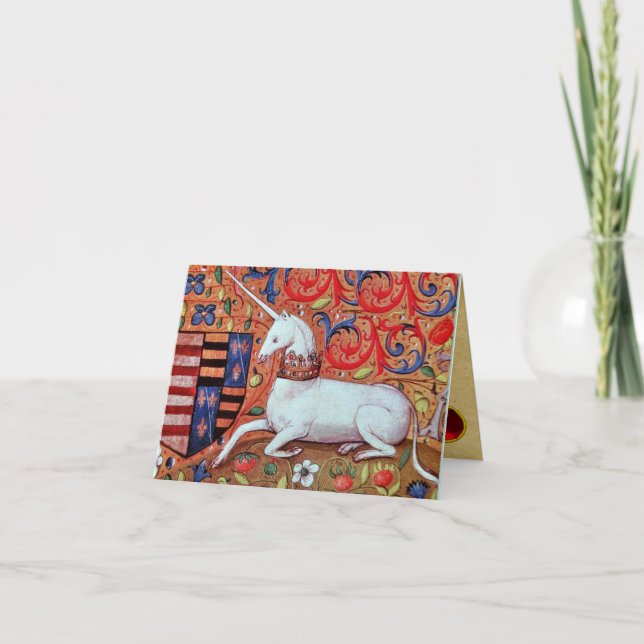 UNICORN Ruby, Grattis på födelsedagen Kort (Framsida)