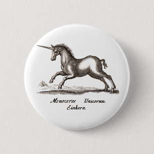 Unicorn Runmagi teckning Knapp
