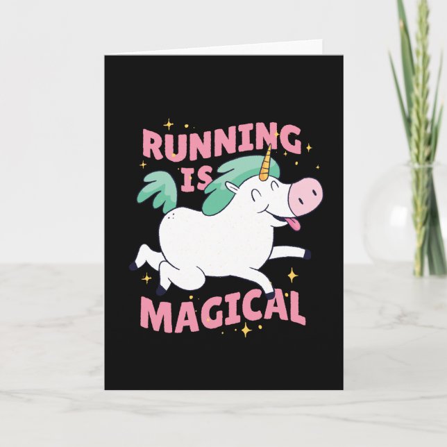 Unicorn Running Kort (Framsida)