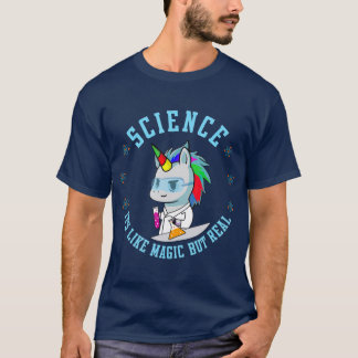 Unicorn Scientist Funny Science är som Magic T Shirt