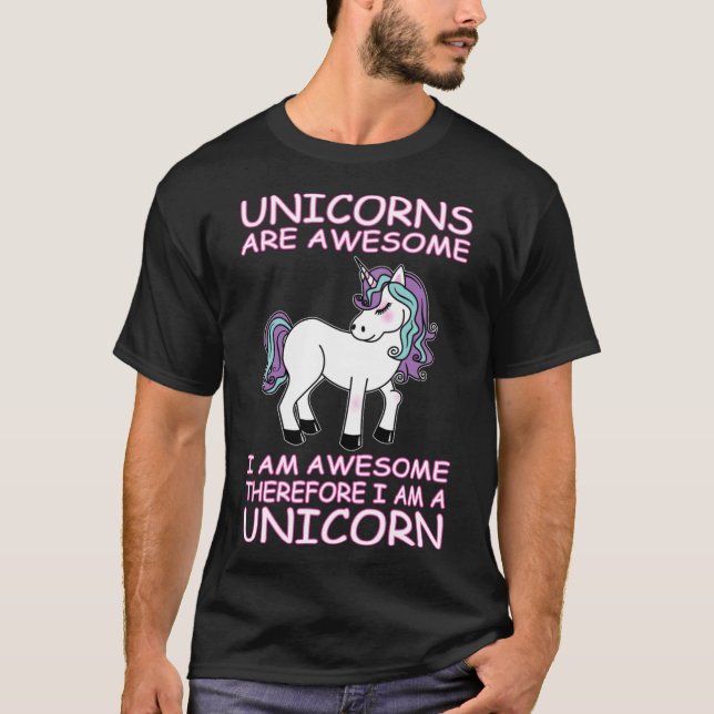 UNICORN Scoop flicka T Shirt (Framsida)