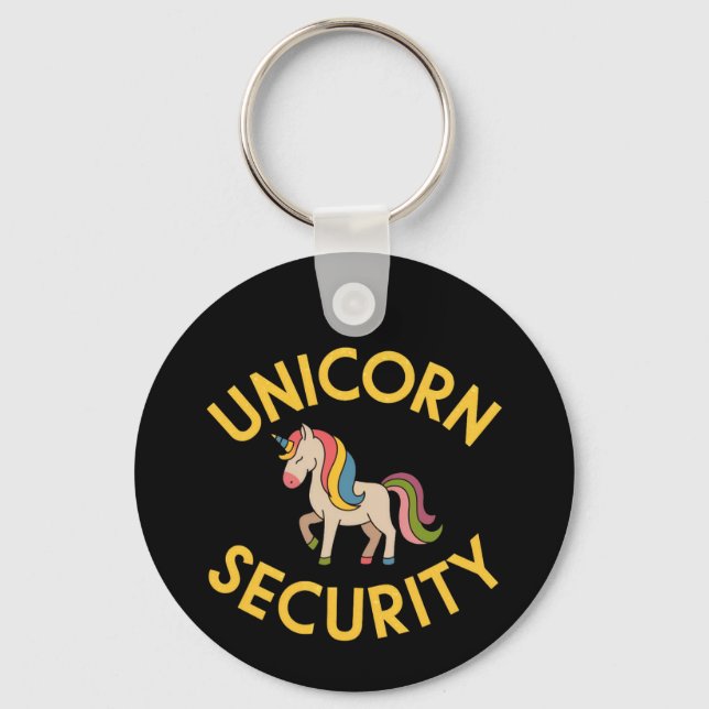 Unicorn Security: Behålla Magic Säker med en Touch Nyckelring (Framsida)