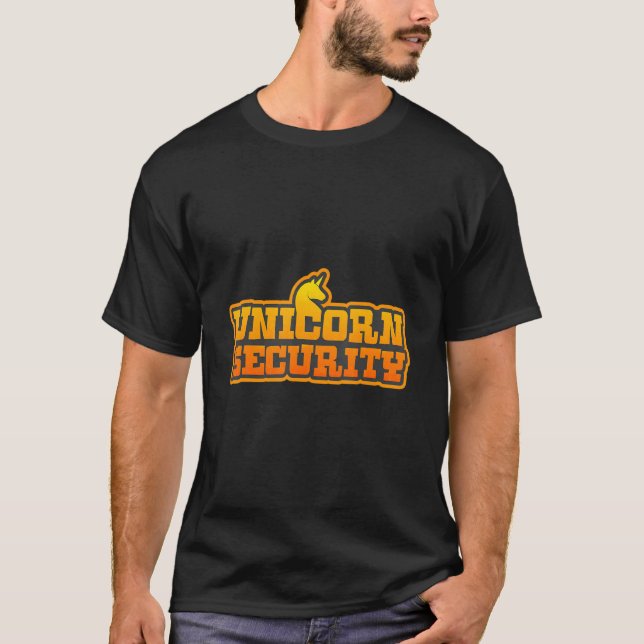 Unicorn Security Costume Magic Unicorn T Shirt (Framsida)